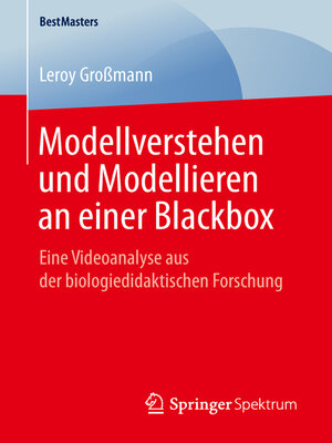 cover image of Modellverstehen und Modellieren an einer Blackbox